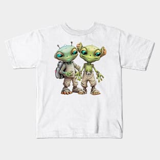 Alien buddies Kids T-Shirt